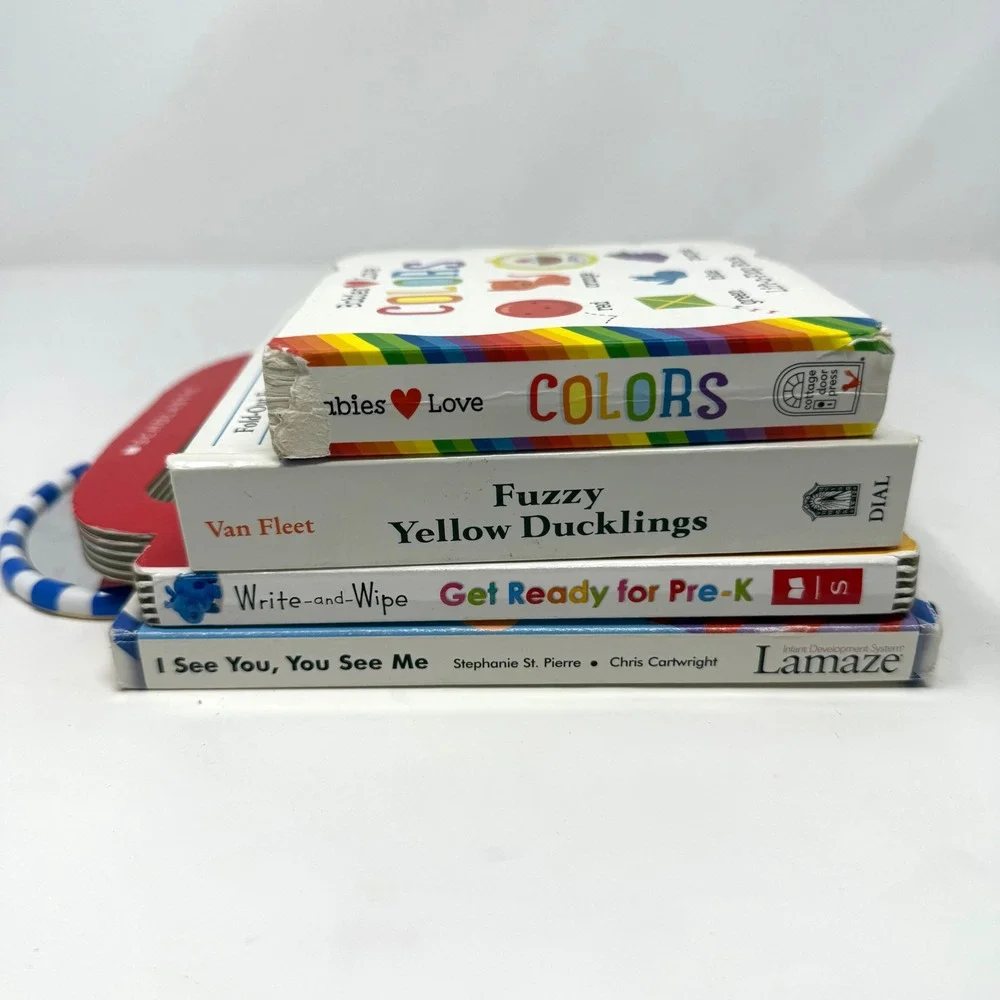 Scholastic Lamaze Matthew Van Fleet Toddler Board Book Lot 4 Interactive Sensory